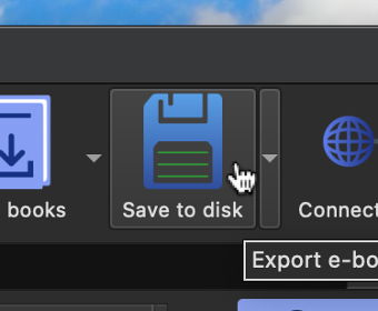 Menüpunkt Save to disk