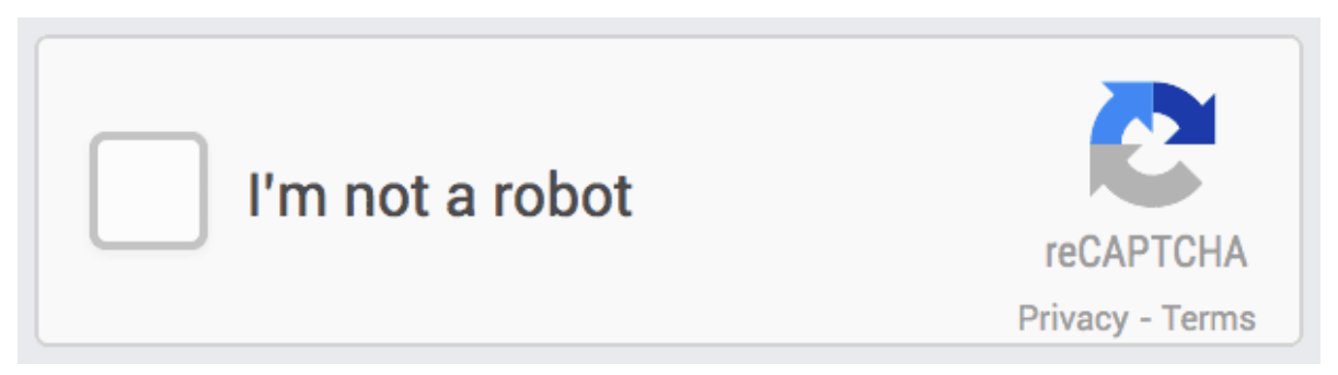 Signalbasiertes CAPTCHA zur Verhaltensanalyse mit der Aufgabe, einen Hacken bei "I'm not a robot" zu setzen.