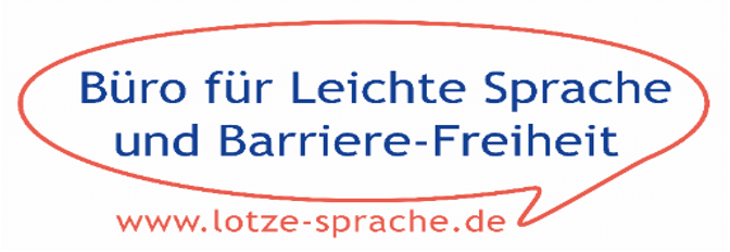 Logo Büro für Leichte Sprache und Barriere-Freiheit - www.lotze-sprache.de